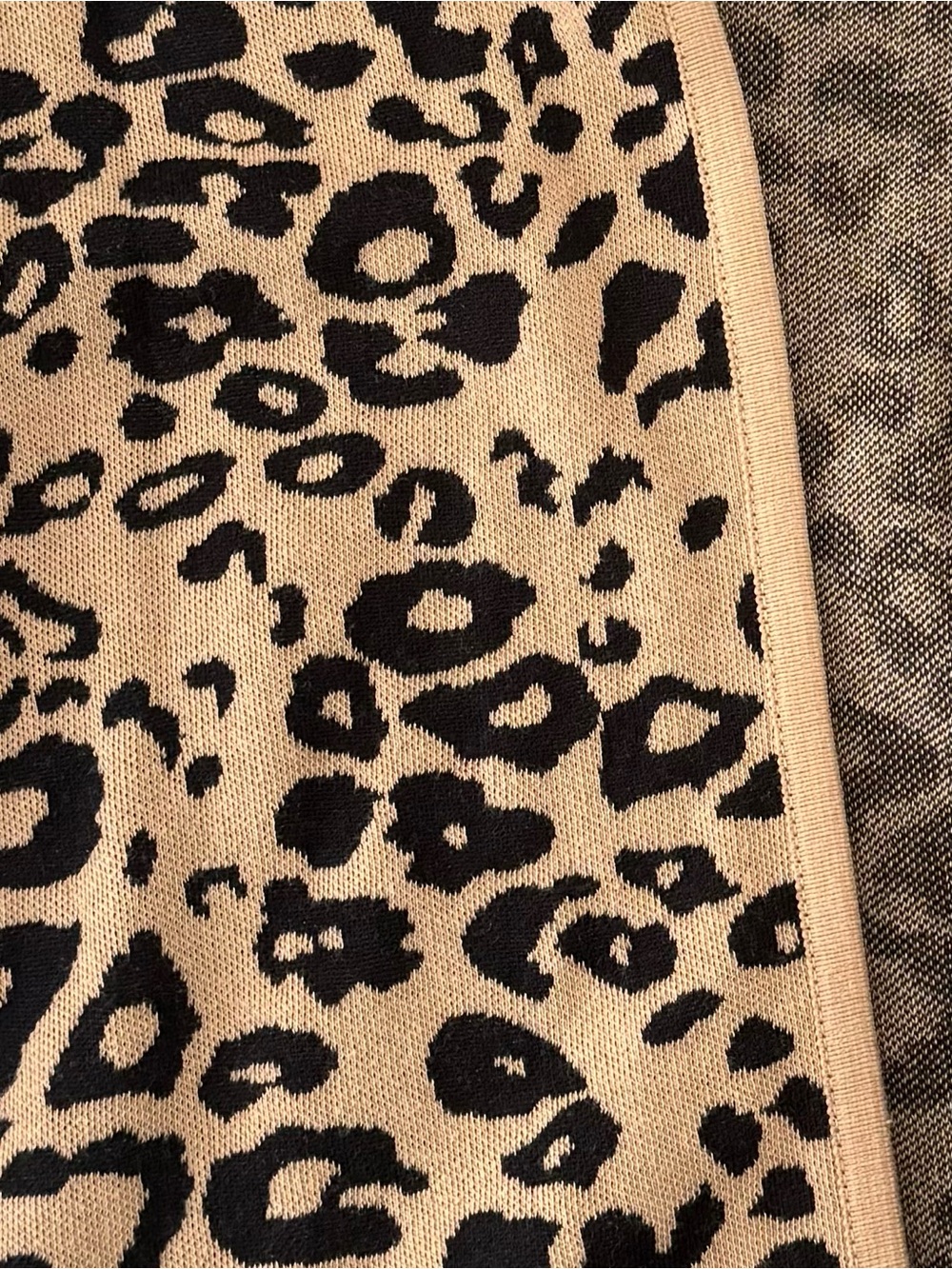 JM Collection Leopard Print Cardigan - Picture 4 of 4
